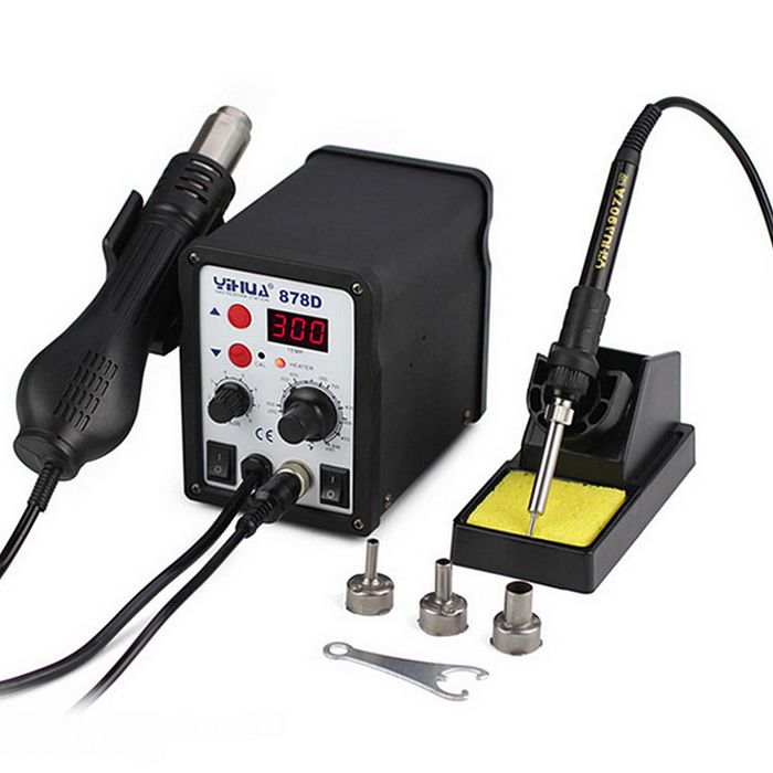 CoreParts Hot Air Gun and Soldering iron Set - Ensemble pistolet à air chaud et fer à souder pour tablette, mobile et ordinateur CoreParts Hot Air Gun and Soldering iron Set - Ensemble pistolet à air chaud et fer à souder pour tablette, mobile et ordinateur