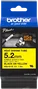Brother HSE611E Tube thermorétractable Noir sur Jaune, 5,2 mm x 1,5 m