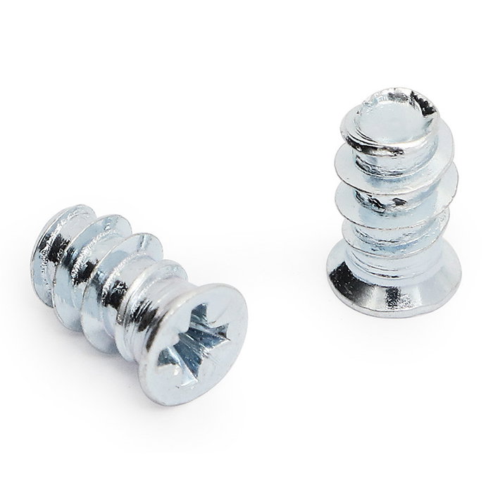 UCAFIX Vis Euro 6,3x11 mm - Tête de 7,2 mm en zinc - Lot de 100 pièces