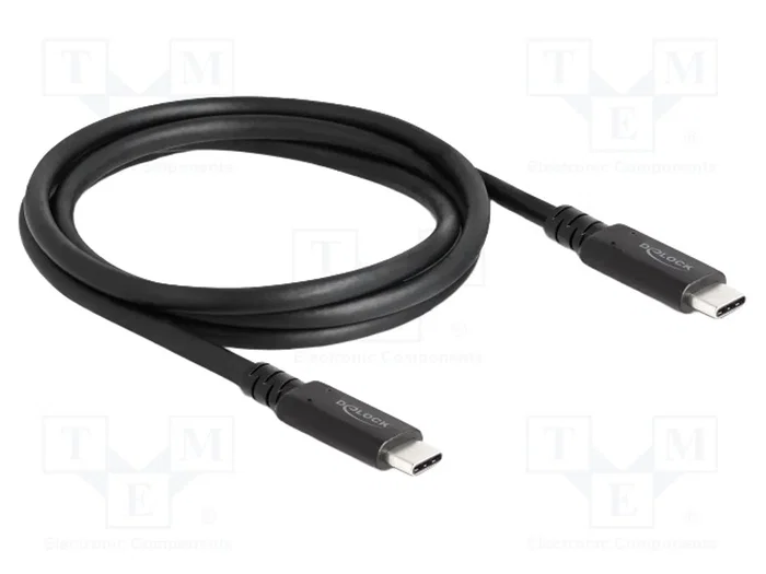 DELOCK Câble USB-C vers USB-C USB 3.2 1,2m noir DELOCK Câble USB-C vers USB-C USB 3.2 1,2m noir