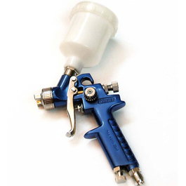 DUVER Pistola aerográfica de gravedad, buse 0,8 mm, bleu