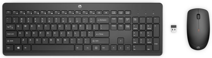 HP 230 Wireless Mouse and Keyboard Combo - NORDIC Noir HP 230 Wireless Mouse and Keyboard Combo - NORDIC Noir