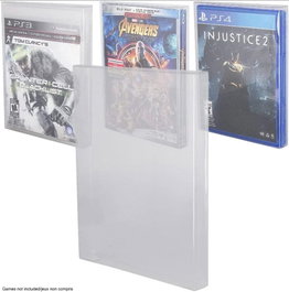 Evoretro Pack de 25 boîtes de protection en PET pour jeux XBOX One/PS3/PS4