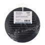 Edm Grille de ventilation ronde encastrable avec moustiquaire Ø125 mm ABS gris antracite