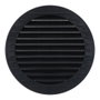 Edm Grille de ventilation ronde encastrable avec moustiquaire Ø125 mm ABS gris antracite