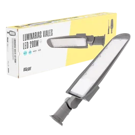 BX3 LIGHT BX3-STR200W-10-CW - Luminaire LED Vial 200W IP65 6000K pour Éclairage Public, Urbain, Résidentiel et Industriel