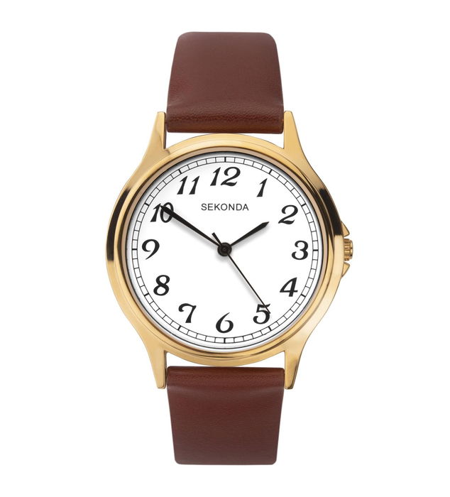 Sekonda Montre à quartz pour homme avec bracelet en cuir 1684.82 - Accessoire de mode Sekonda Montre à quartz pour homme avec bracelet en cuir 1684.82 - Accessoire de mode