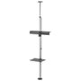 Equip 650621 Support TV Sol Plafond pour écrans plats, VESA 600x400, charge max 30 kg, rotatif 360°, avec étagère