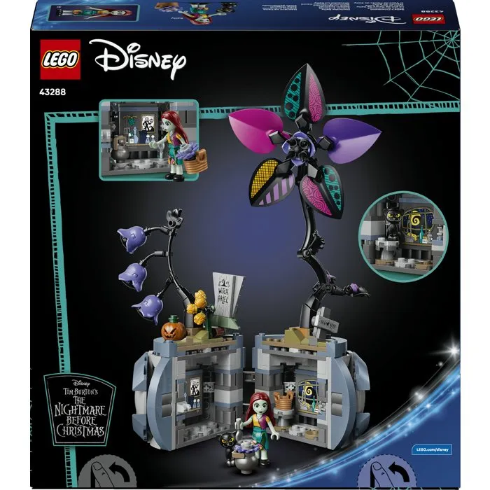 Lego Disney 43288 Classic - Le Pot de Fleurs de Sally avec 2 Personnages et 2 Fleurs | Jouet de Construction