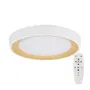 Plafonnier LED Decoratif 30W CCT 3000-6000K (Lumière Réglable) avec Télécommande, Finition Blanche