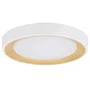 Plafonnier LED Decoratif 30W CCT 3000-6000K (Lumière Réglable) avec Télécommande, Finition Blanche