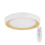 Plafonnier LED Decoratif 30W CCT 3000-6000K (Lumière Réglable) avec Télécommande, Finition Blanche