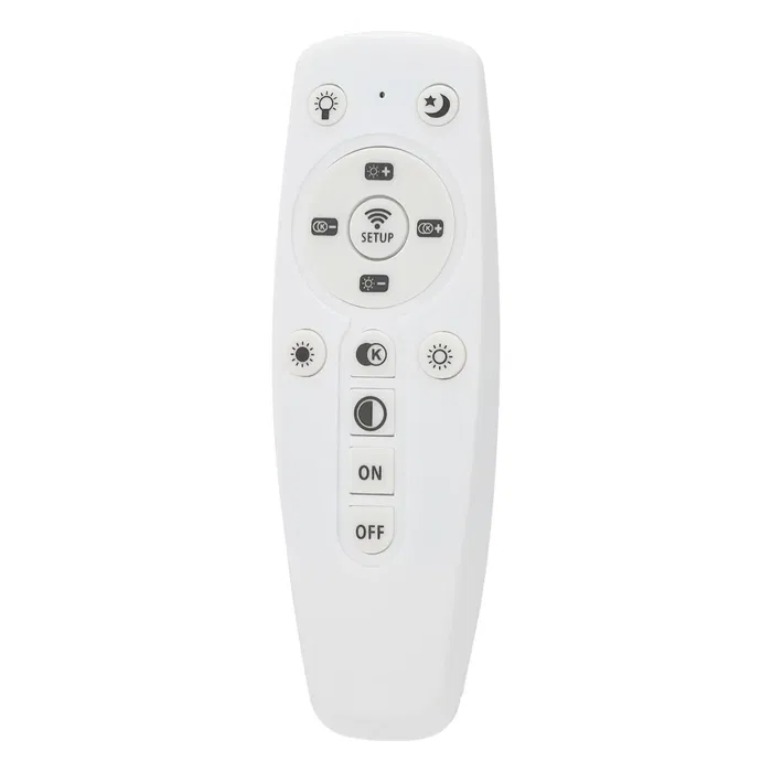 Plafonnier LED Decoratif 30W CCT 3000-6000K (Lumière Réglable) avec Télécommande, Finition Blanche