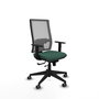 Piqueras y Crespo Chaise de Bureau Horna Vert Bouteille et Gris
