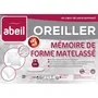 Abeil Lot de 2 Oreillers à mémoire de forme matelassés, Blanc 60x60 cm, pour un sommeil doux et confortable