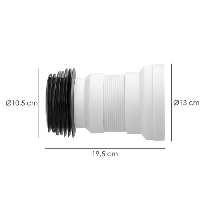 WOLFPACK LINEA PROFESIONAL Manchon de toilette extensible T-118M Mini 350 mm