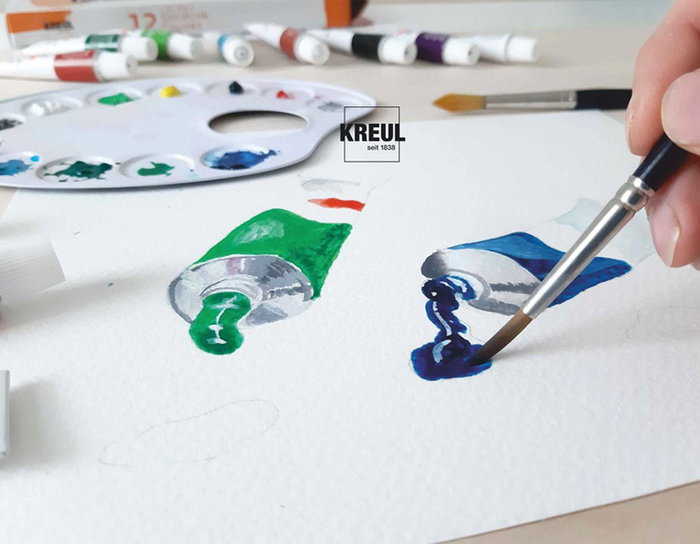 Kreul Set de 12 tubes de peinture gouache El Greco Gouache Colors Kreul Set de 12 tubes de peinture gouache El Greco Gouache Colors