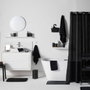 Today Set de 6 accessoires de salle de bain Utility - Noir