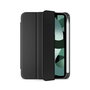 eSTUFF Étui protection iPad 11e/10e génération 2022 avec support pour Apple Pencil - Coque arrière TPU souple et couverture magnétique noire/transparent