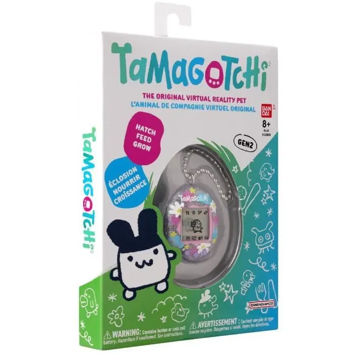 BANDAI - Tamagotchi Original - Flower Perfume - Jouet électronique de poche - 7 personnages évolutifs