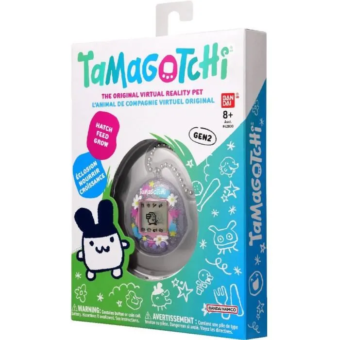 BANDAI - Tamagotchi Original - Flower Perfume - Jouet électronique de poche - 7 personnages évolutifs
