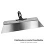 WOLFPACK LINEA PROFESIONAL Spatule en acier inoxydable 38 cm avec manche en caoutchouc