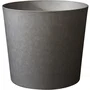 Element - Pot de fleurs conique intérieur et extérieur 100 L Ø 60 cm avec système de drainage - Gris anthracite - Fabriqué en France