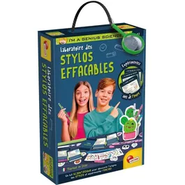 Lisciani Giochi - Laboratoire de Stylos Effaçables I'M A GENIUS - Kit Scientifique pour Enfants 7 ans et plus - Personnalisation, Expériences d'encre et Porte-stylo