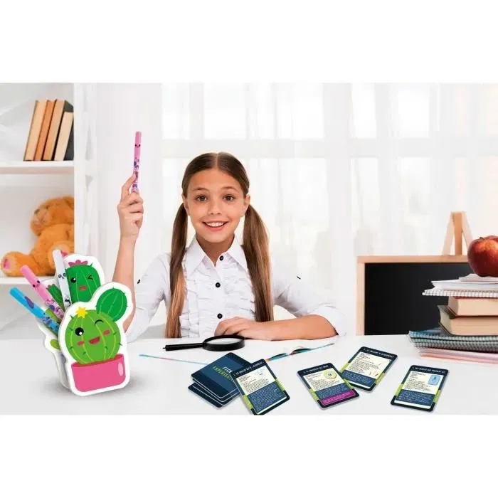 Lisciani Giochi - Laboratoire de Stylos Effaçables I'M A GENIUS - Kit Scientifique pour Enfants 7 ans et plus - Personnalisation, Expériences d'encre et Porte-stylo