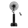 Ventilateur brumisateur sur pied 2 en 1 OCEANIC Ø44 cm 70W 2L Télécommande Minuterie Noir