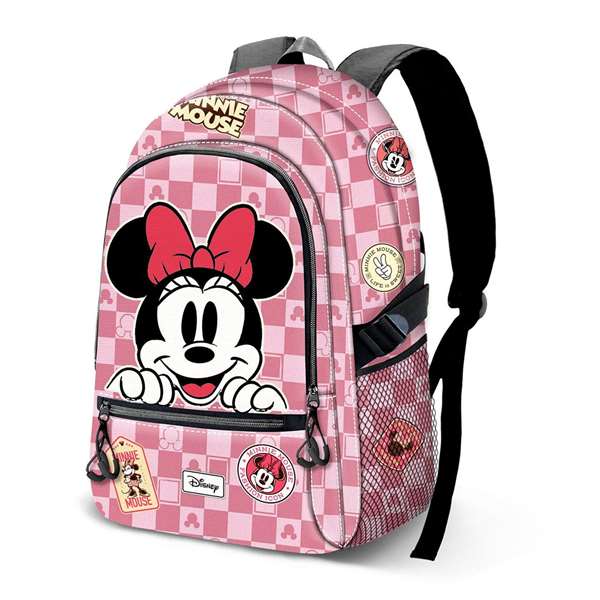 Karactermania Fight FAN 2.2 - Sac à dos Minnie Mouse Journey - Urbain léger, compartiment électronique, adaptable trolley - 44 x 31 x 18 cm