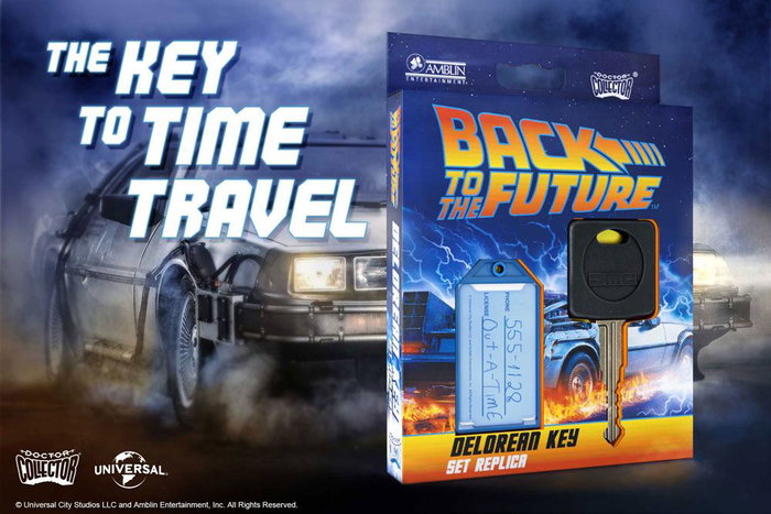 Doctor Collector Réplique clé de voiture DeLorean Retour vers le futur Échelle 1/1