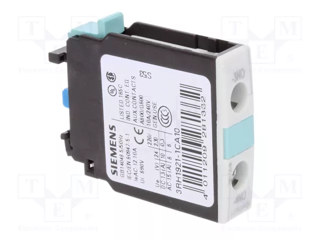 SIEMENS Broches de support pour contacteurs S0, S2, S3, S6, S10, S12