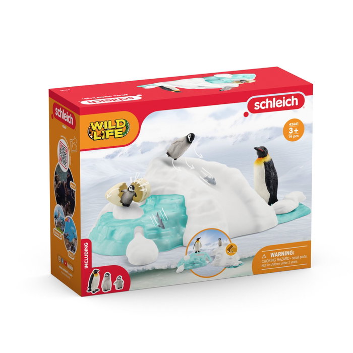 Schleich Famille pingouin sur la banquise Wild Life 42661