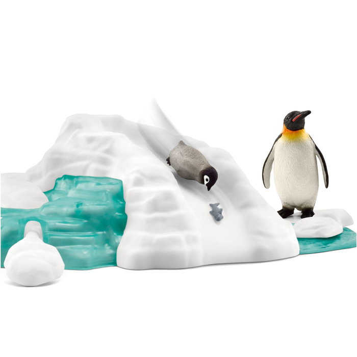 Schleich Famille pingouin sur la banquise Wild Life 42661