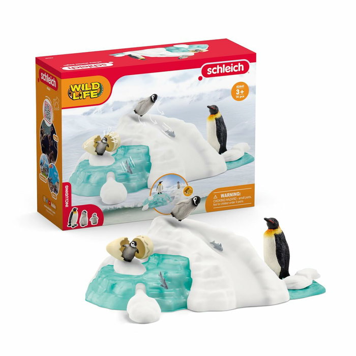 Schleich Famille pingouin sur la banquise Wild Life 42661
