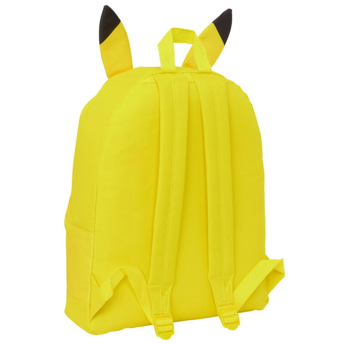 SAFTA Sac à Dos Pikachu Pokémon 40cm avec Bretelles Rembourrées, Poche Frontale à Fermeture Éclair et Poignée Supérieure