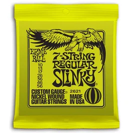 ERNIEBALL Jeu de cordes Slinky Électrique 7 cordes Régulier 10-56