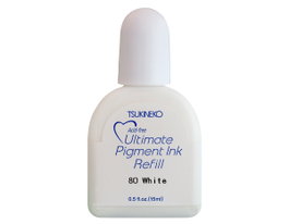 Tsukineko Versacolor Recharge d'encre Blanc opaque 15ml