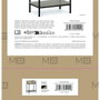 MobleKit Meuble d'Appoint Marron Noir 45 x 30 x 68 cm