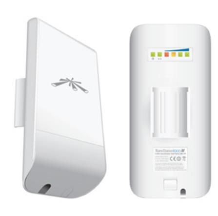 Ubiquiti NanoStation Loco M - Point d'Accès sans fil extérieur 5GHz, antenne 13 dBi, protocole airMAX, Ethernet Fast Ethernet, blanc