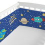 Protection du berceau HappyFriday Mr Fox Space rocket Multicouleur 210 x 40 cm