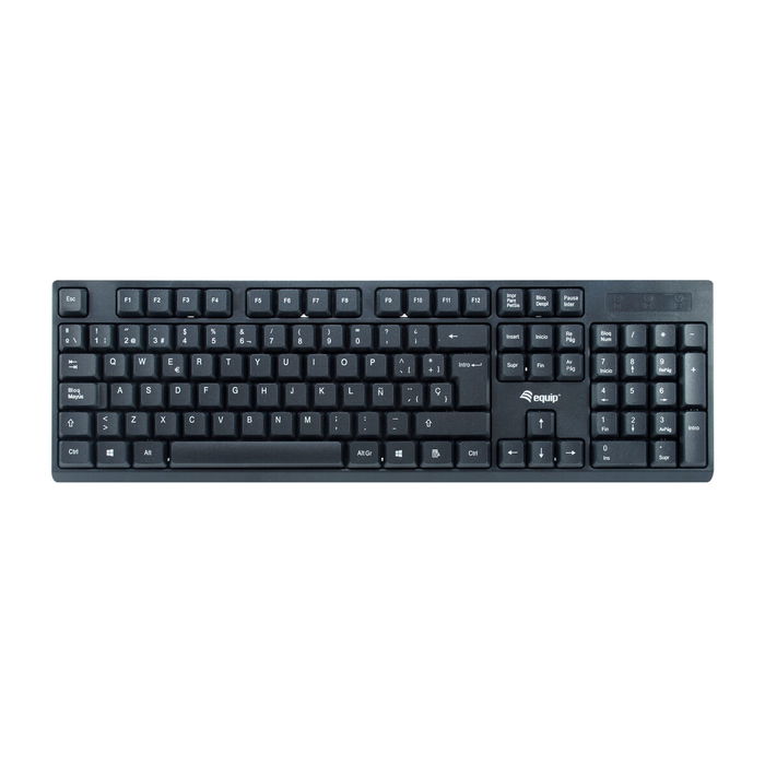Clavier Equip 245221 Noir Espagnol Qwerty Espagnol