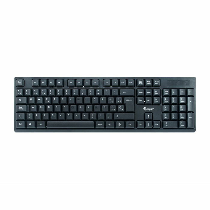 Clavier Equip 245221 Noir Espagnol Qwerty Espagnol