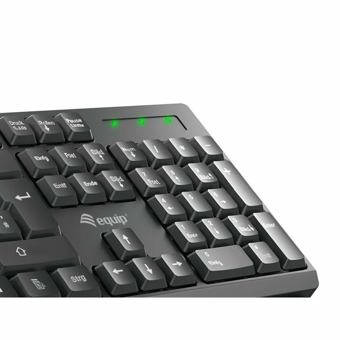 Equip Combo Clavier et Souris Wireless Noir Espagnol Qwerty Equip Combo Clavier et Souris Wireless Noir Espagnol Qwerty