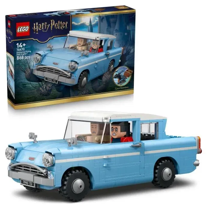 LEGO 76470 Harry Potter La Ford Anglia Ensorcelée - Jouet de Construction Voiture Volante Détailée pour Enfants et Adultes 14 ans LEGO 76470 Harry Potter La Ford Anglia Ensorcelée - Jouet de Construction Voiture Volante Détailée pour Enfants et Adultes 14 ans