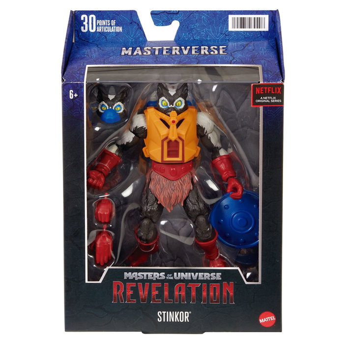 Mattel Masters Of The Universe Figure Skintor 18 cm PVC avec arme et effet Power Attack