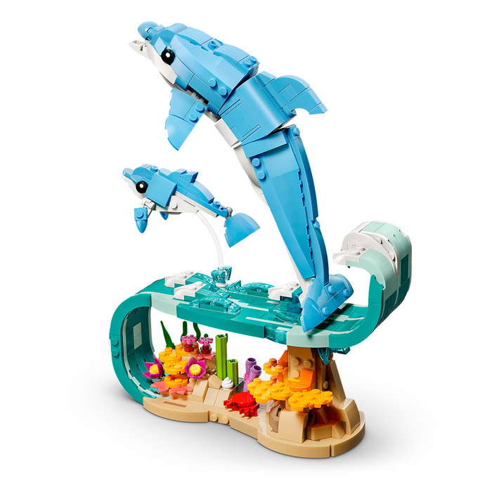 LEGO Creator 3-en-1 Animaux marins : les beaux dauphins, 542 pièces LEGO Creator 3-en-1 Animaux marins : les beaux dauphins, 542 pièces