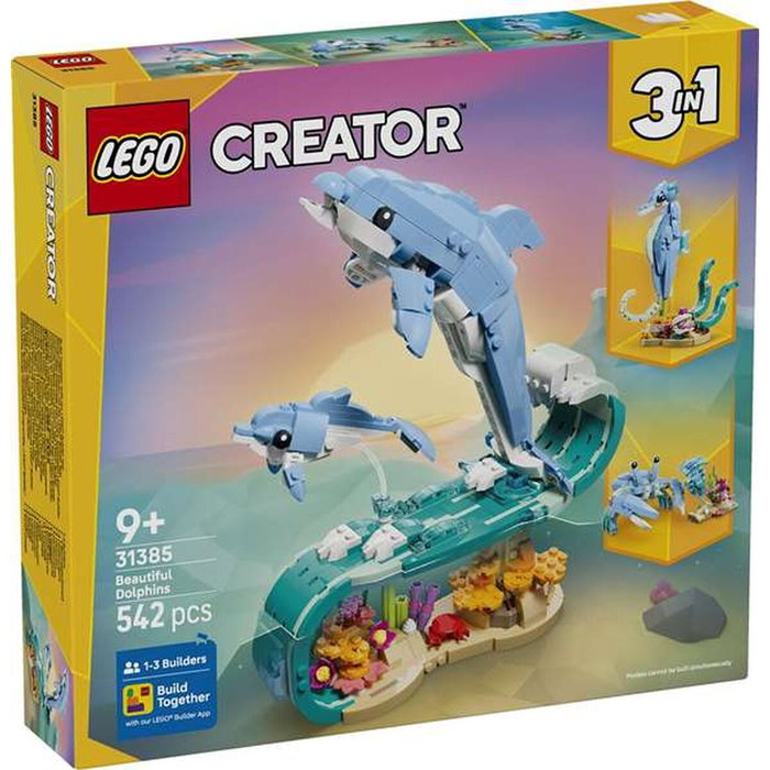 LEGO Creator 3-en-1 Animaux marins : les beaux dauphins, 542 pièces LEGO Creator 3-en-1 Animaux marins : les beaux dauphins, 542 pièces