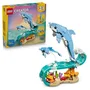 LEGO Creator 3-en-1 Animaux Marins 31385 - Jeu de Construction Dauphins, Hippocampe ou Crabe pour Enfants à Partir de 9 Ans